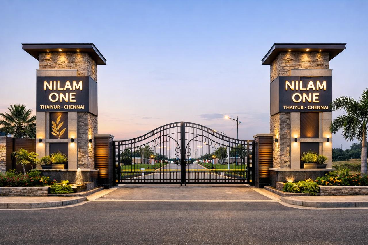 Nilam One gated entrance arch